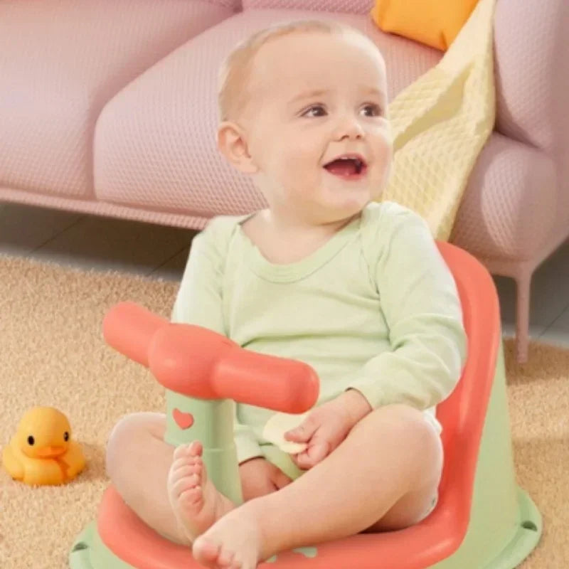 Baby Bath Seat Anti-slip with Suction Cup Shower Seat for Newborns