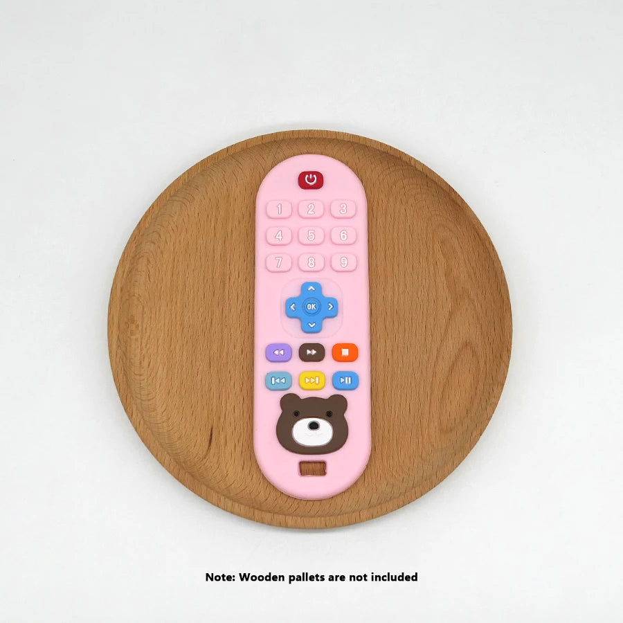 1/4pcs Children's teething remote control silicone material baby