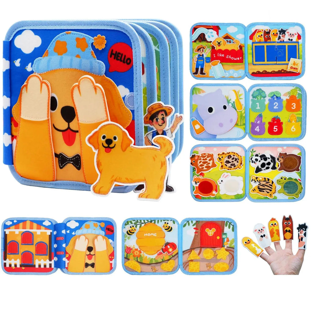 Montessori Toy Busy Board Giraffe Busy Book Preschool Learning