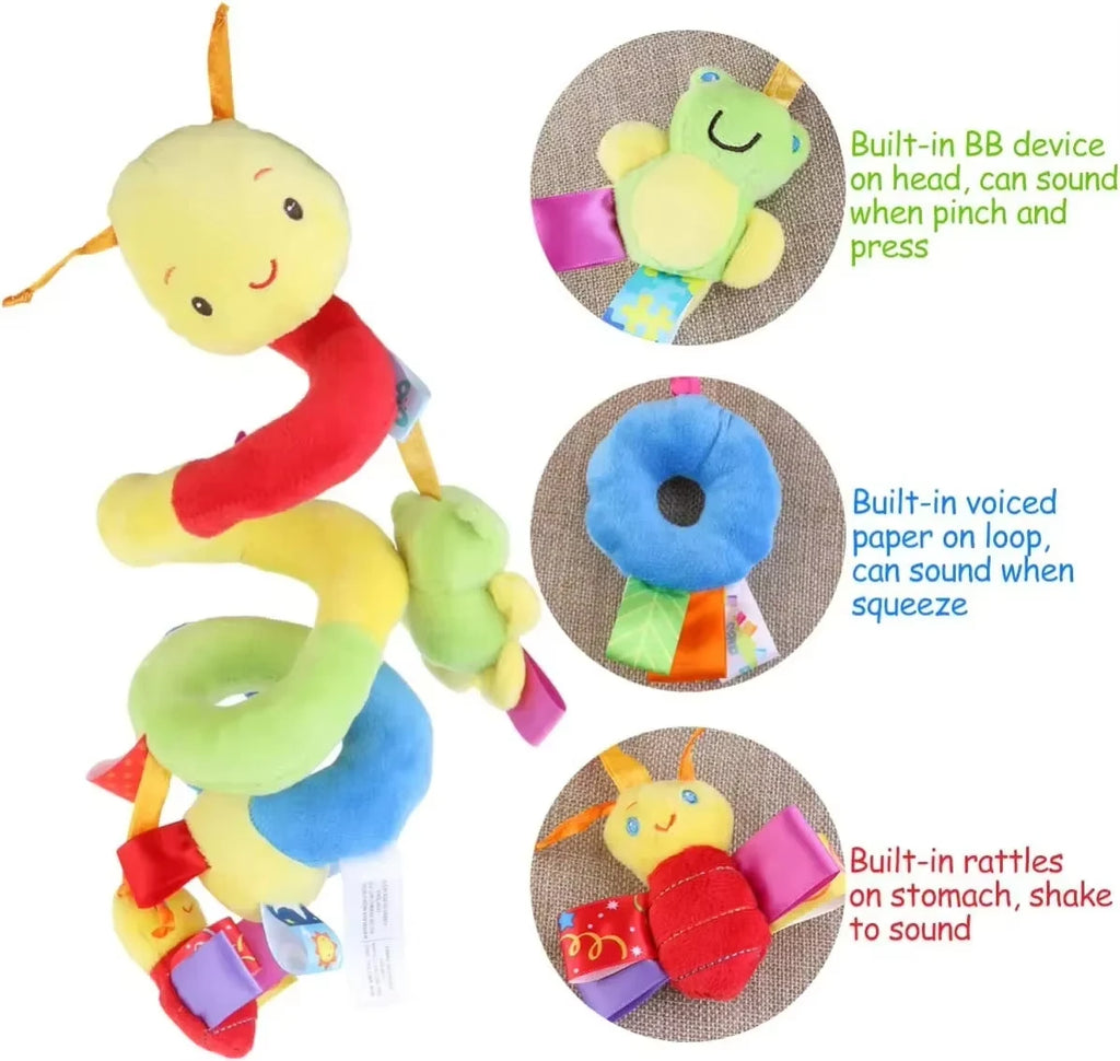 Baby Crib Hanging Rattles Toy Car Seat Toy Soft Mobiles Stroller Crib