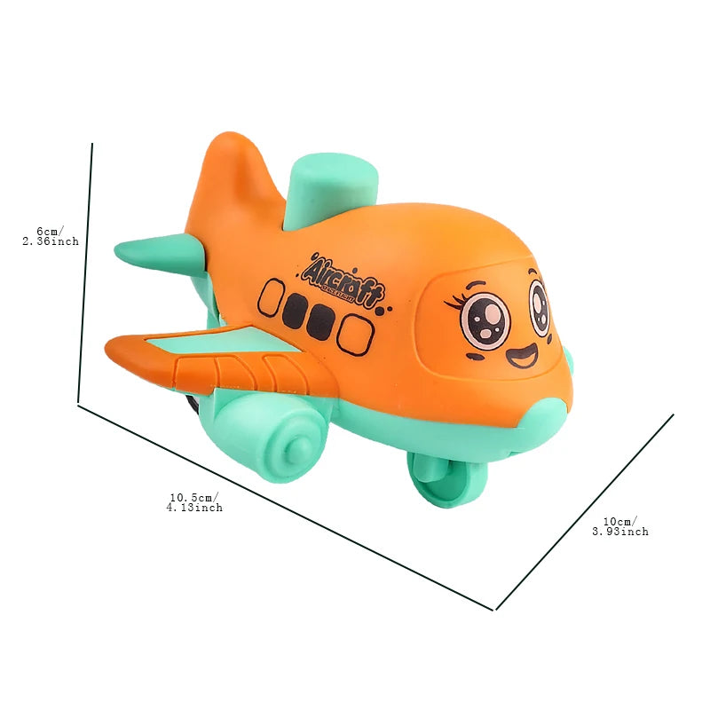 Press and Go aircraft Toy for Toddlers 1-3, Baby Animal Racing Cars,