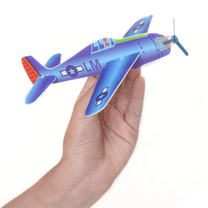 Kids DIY Hand Throw Flying Glider Planes Outdoor Toy Party Favors