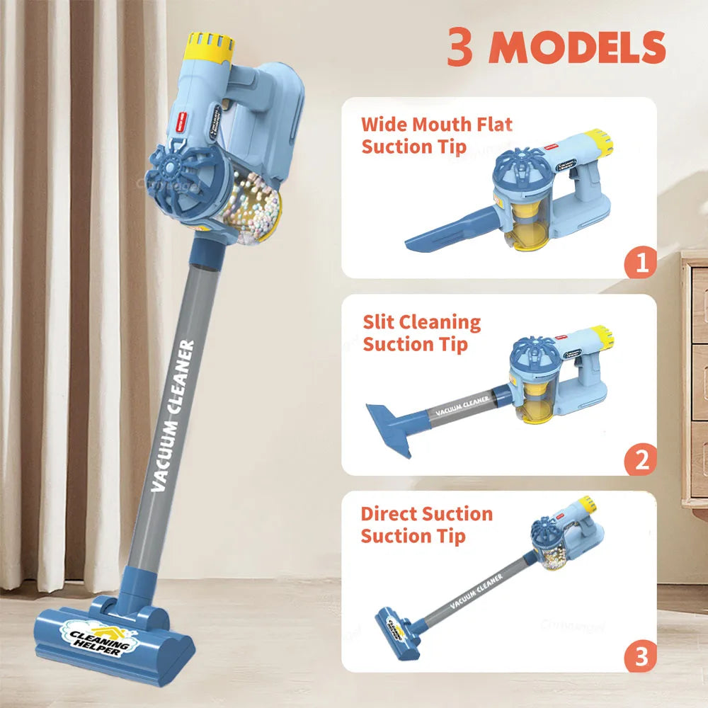 Kids Simulation Electric Vacuum Cleaner Cleaning Set for Toddlers