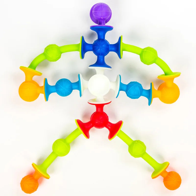 Suction Cup Toy, Soft Throw Darts Set,Building Blocks Pop Sucker