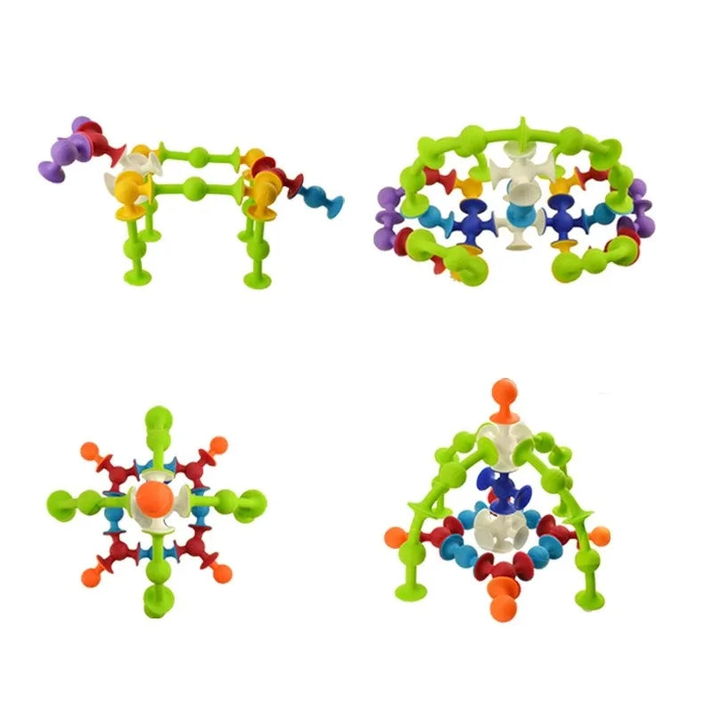 Suction Cup Toy, Soft Throw Darts Set,Building Blocks Pop Sucker