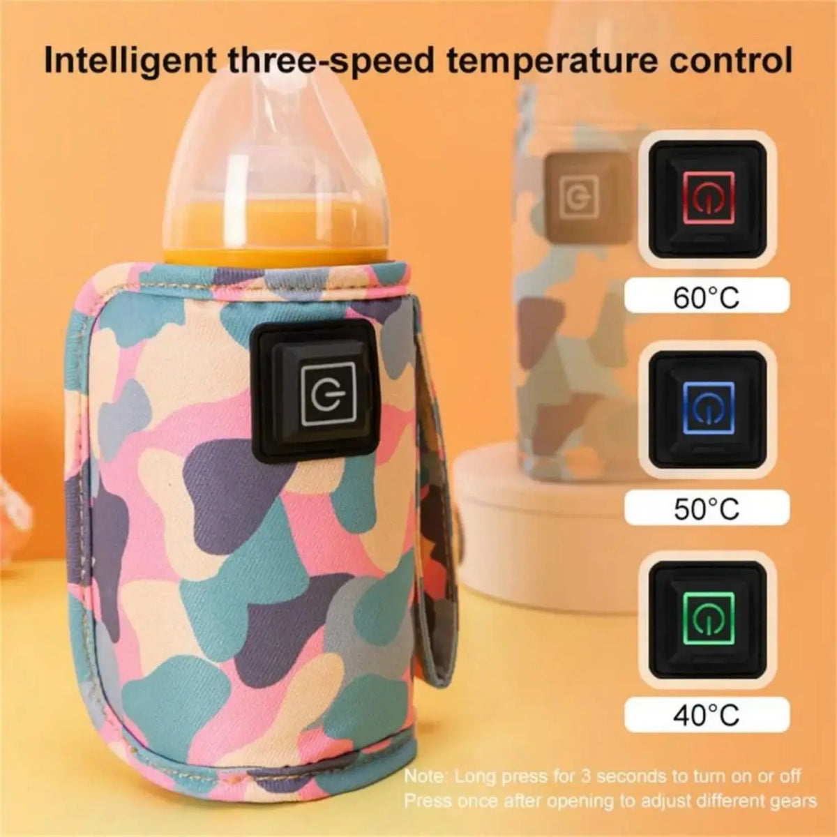 USB Milk Water Warmer Travel Stroller Insulated Bag Baby Nursing Bottle