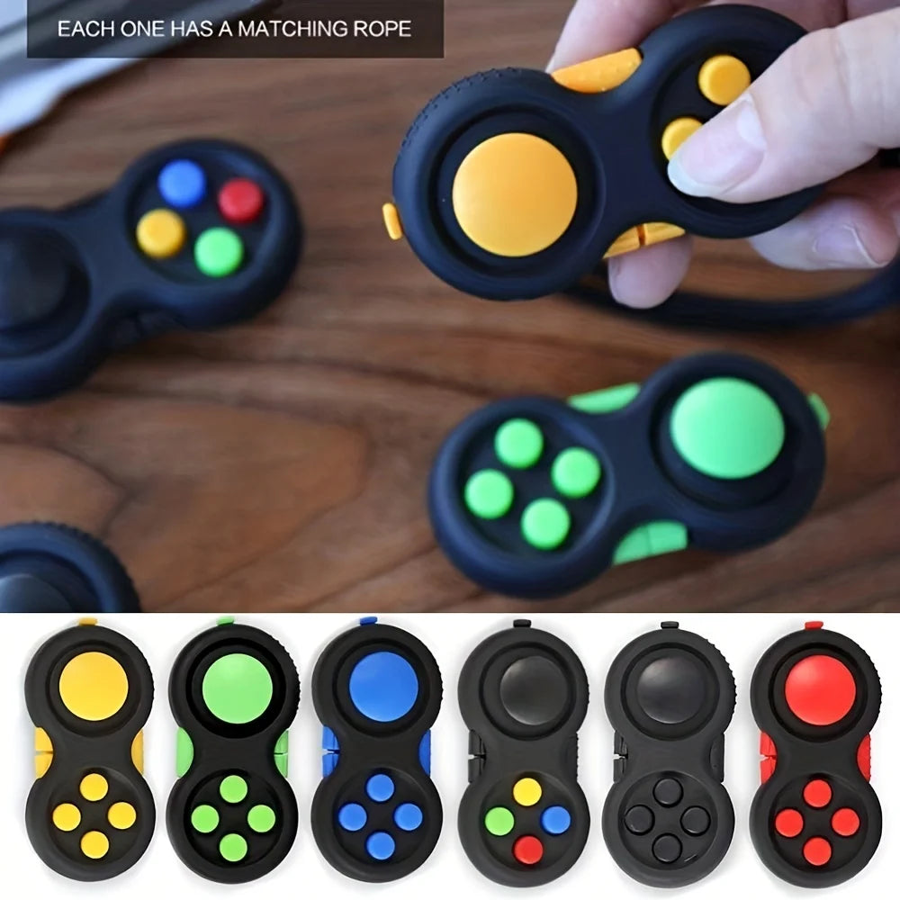 Fidget Pad with 8 Fidget Functions, Fidget Controller Stress Reducer,