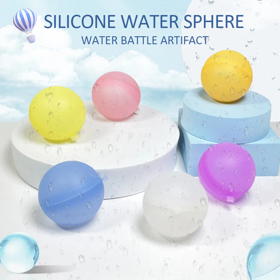 Reusable Water Balloons, Refillable Quick Fill Colorful Water Splash