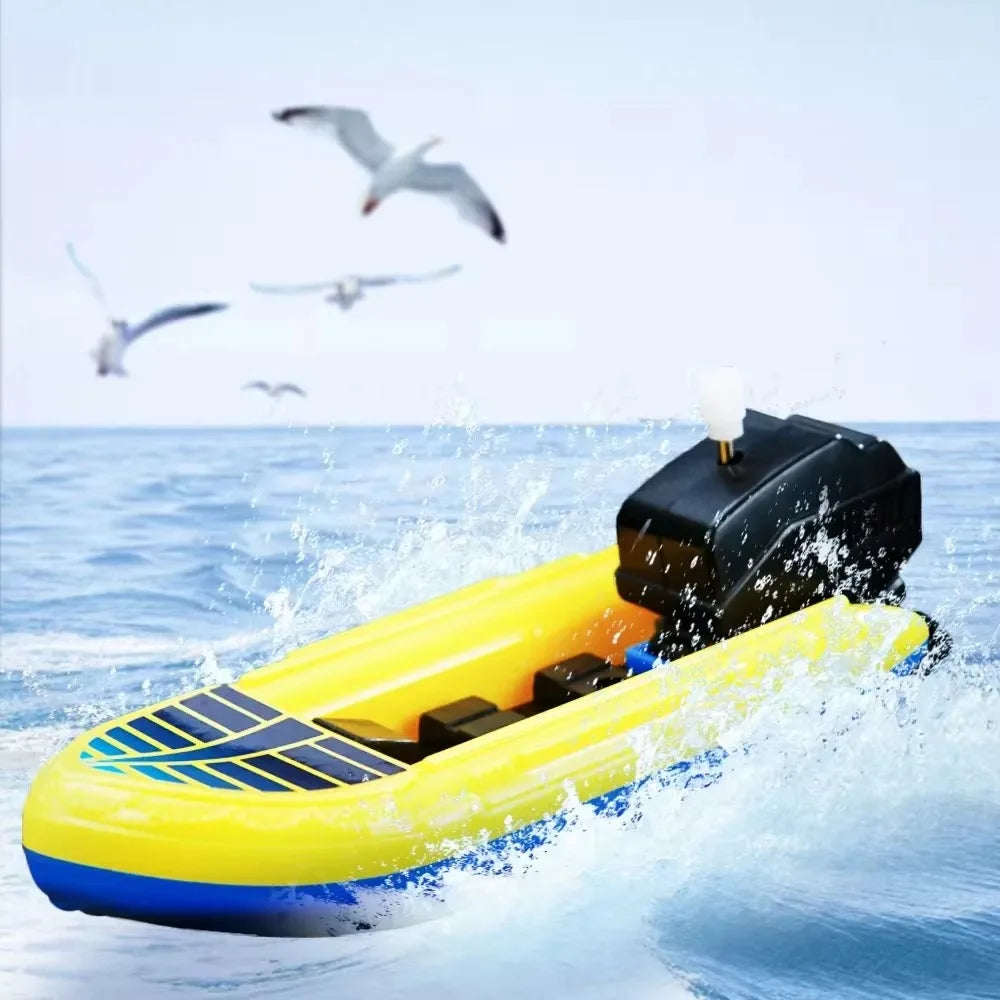 1pc Speed Boat Clockwork Toy Ship Wind Up Toy Float In Water Kids Toy