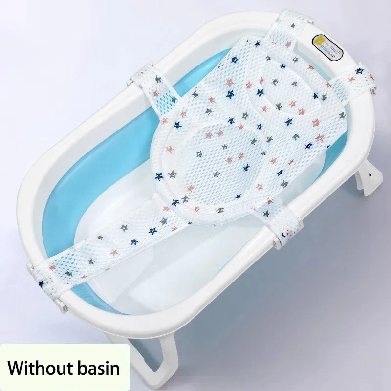 Baby Bath Net Mat Children Newborn Adjustable Bathtub Pillow Seat
