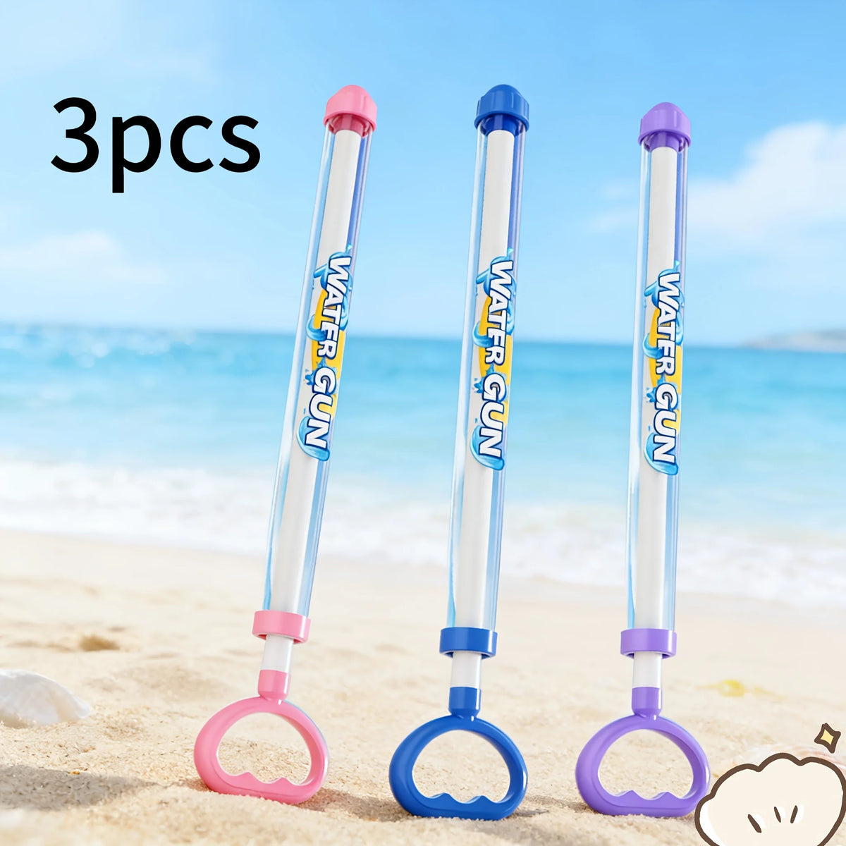 1/3/6pcs Spray Water Pull-Back Water Gun Outdoor Splash Games for