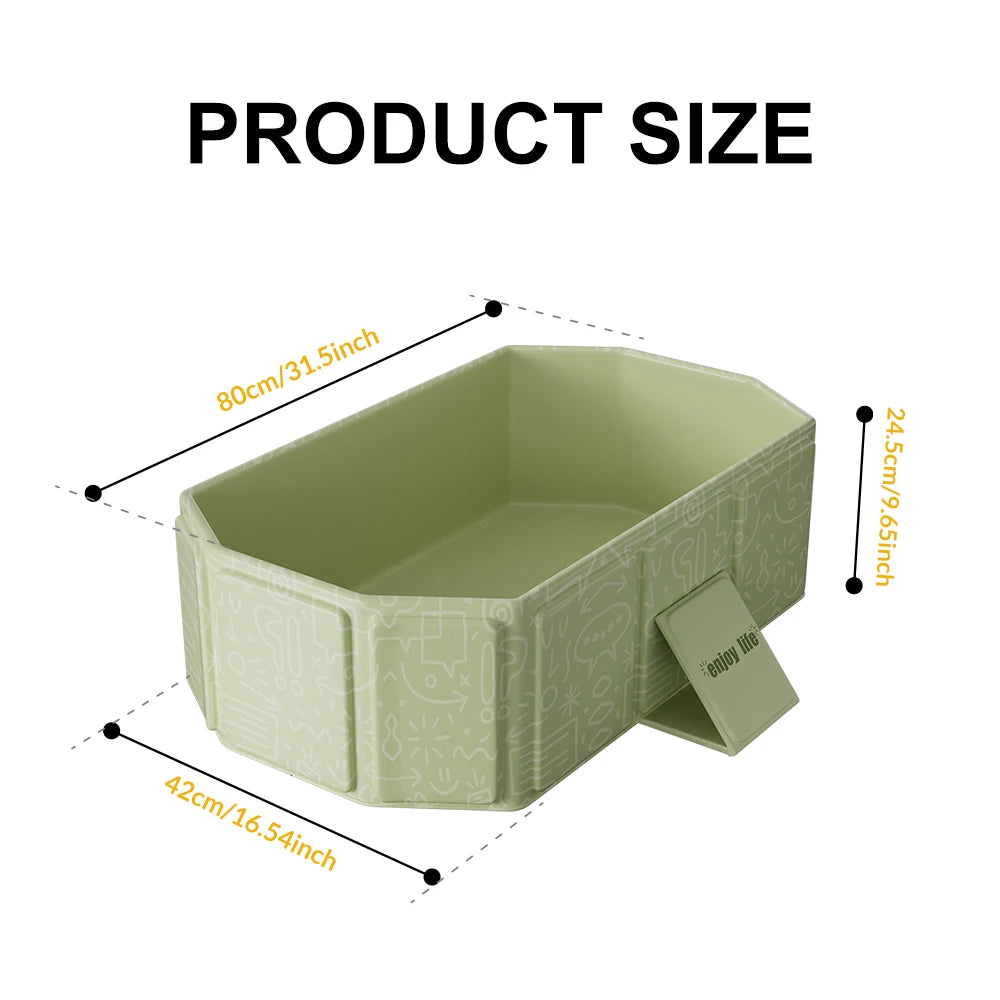 Baby Bath Basin Foldable Bath Basin Easy To Store Simple Bathtub