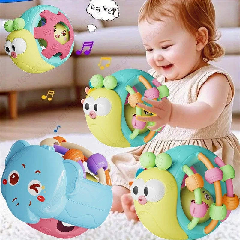 Baby Balls Rattle Comforter Toy Soft Hand Grasp Ball Educational