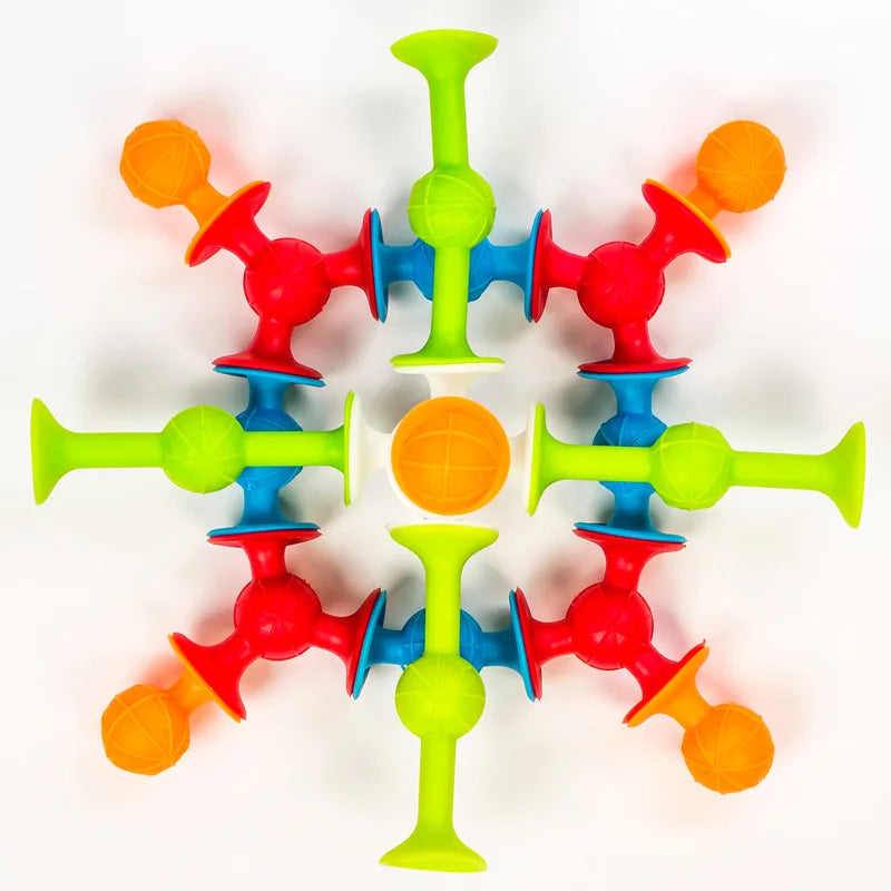 Suction Cup Toy, Soft Throw Darts Set,Building Blocks Pop Sucker
