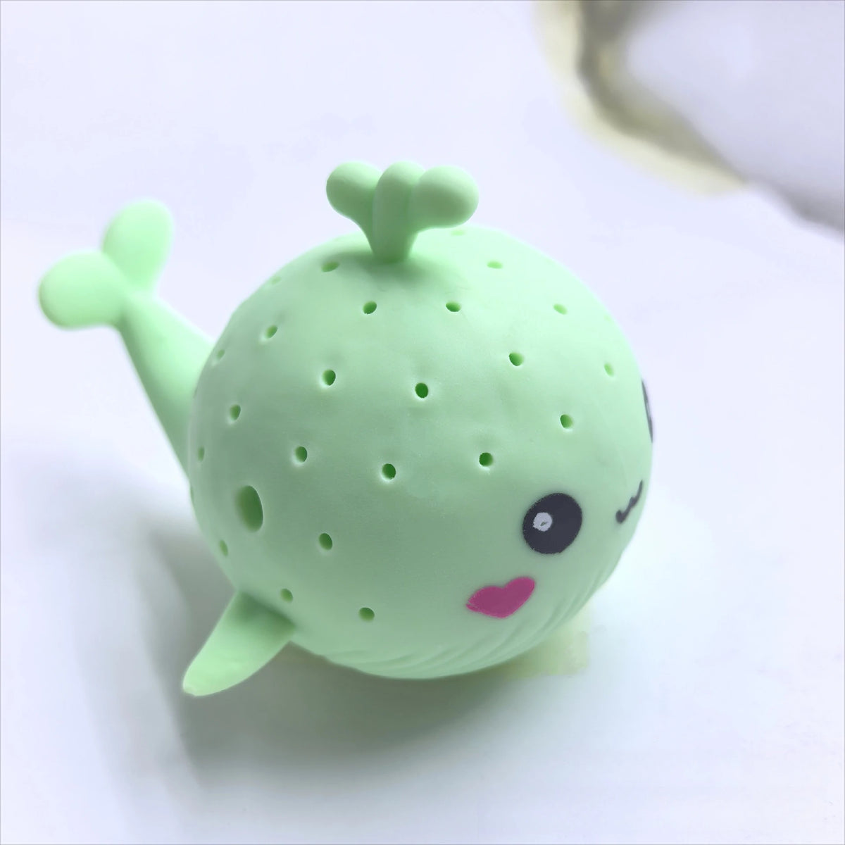 Baby Bath Toy Sponge Water Absorbing Whale Squeezing Stress Relief