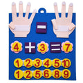 Toddler Montessori Toy Felt Finger Numbers Math Toy Children Counting