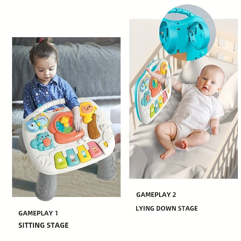 Baby Multifunctional Game Table Animal Sound Learning Piano Keys