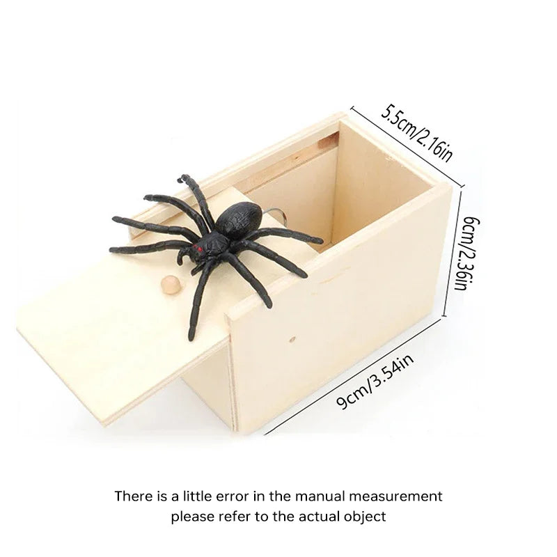 Fashion Trick Spider Funny Scare Box Prank Trick Friend Office Toy