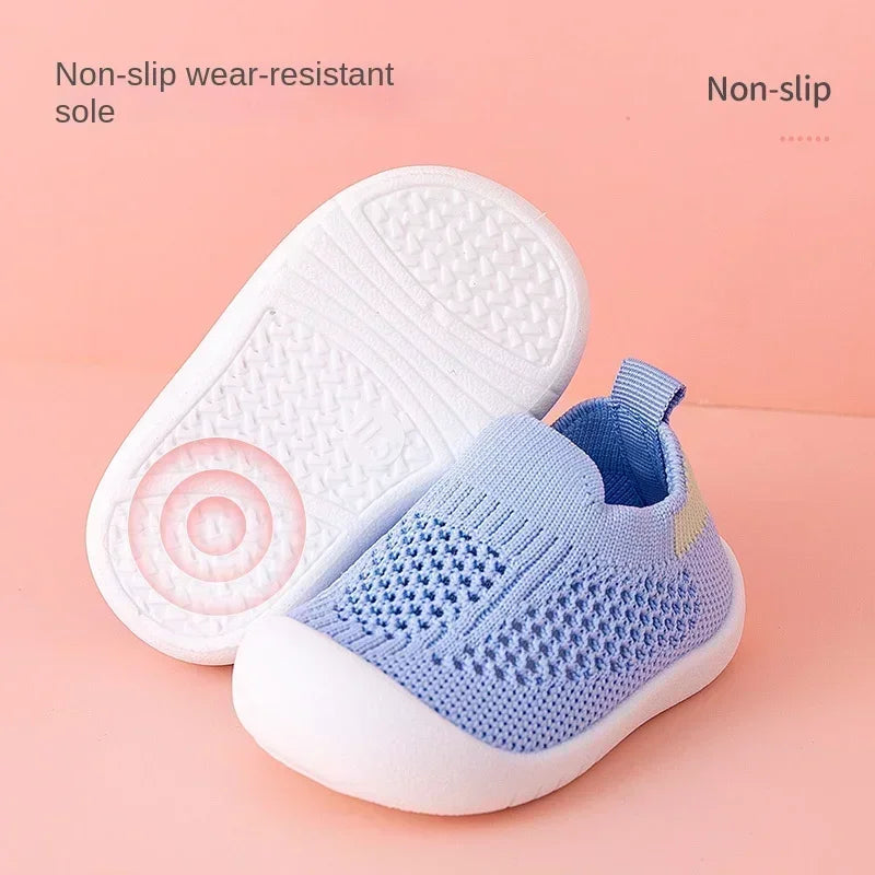 Breathable Knit Mesh Walking Shoes Spring Summer Soft Sole