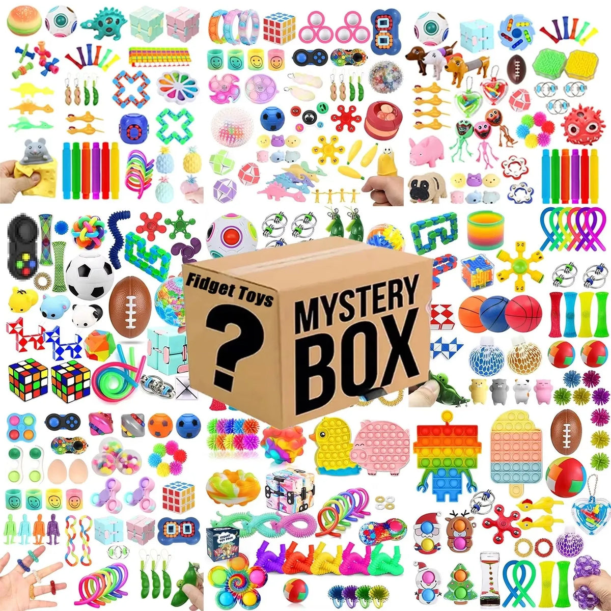 6-50pcs Random Fidget Toy Mystery Gifts Pack Surprise Box 300