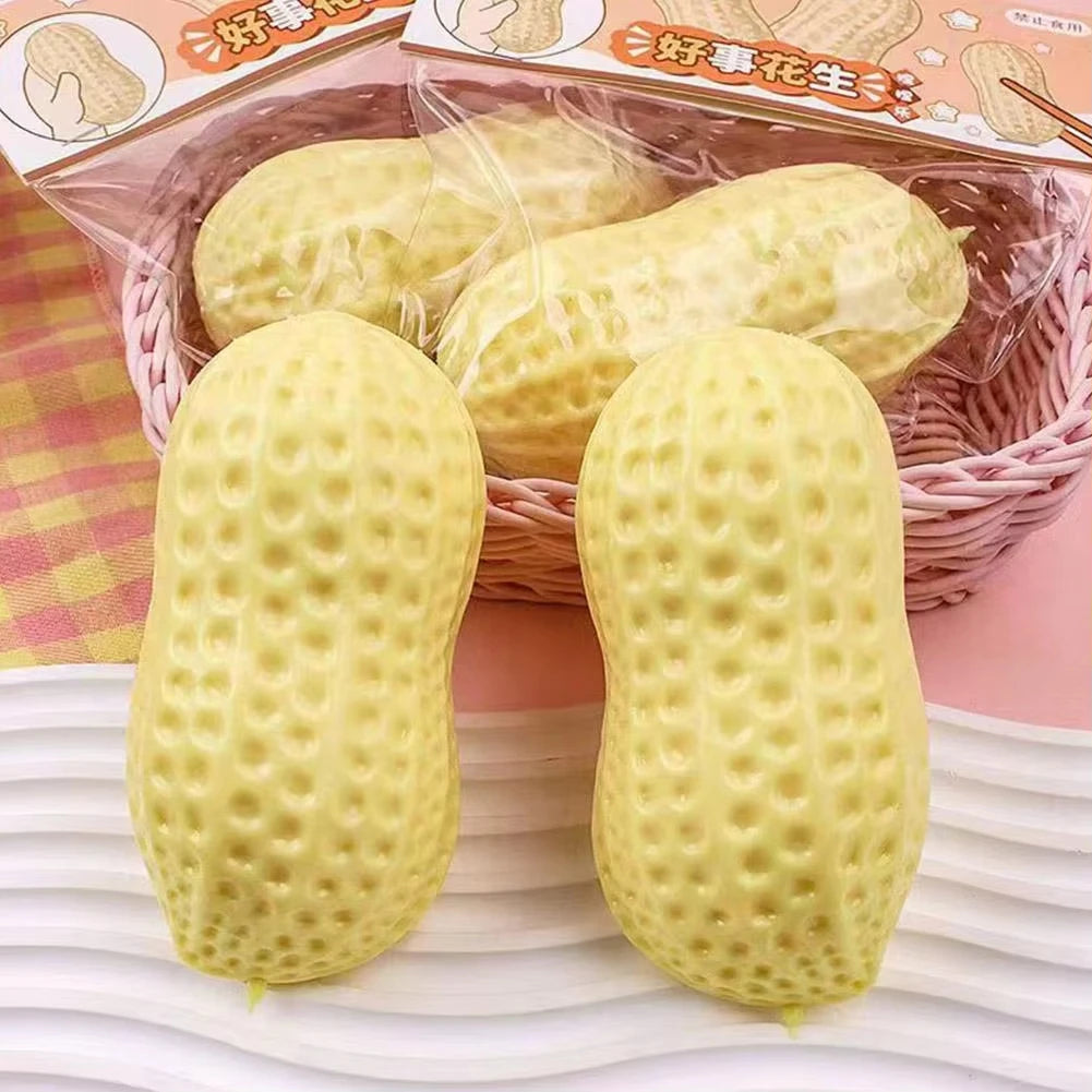 Peanut Simulate Squishy Toy Stress Relief Tool Soft Texture Squishies