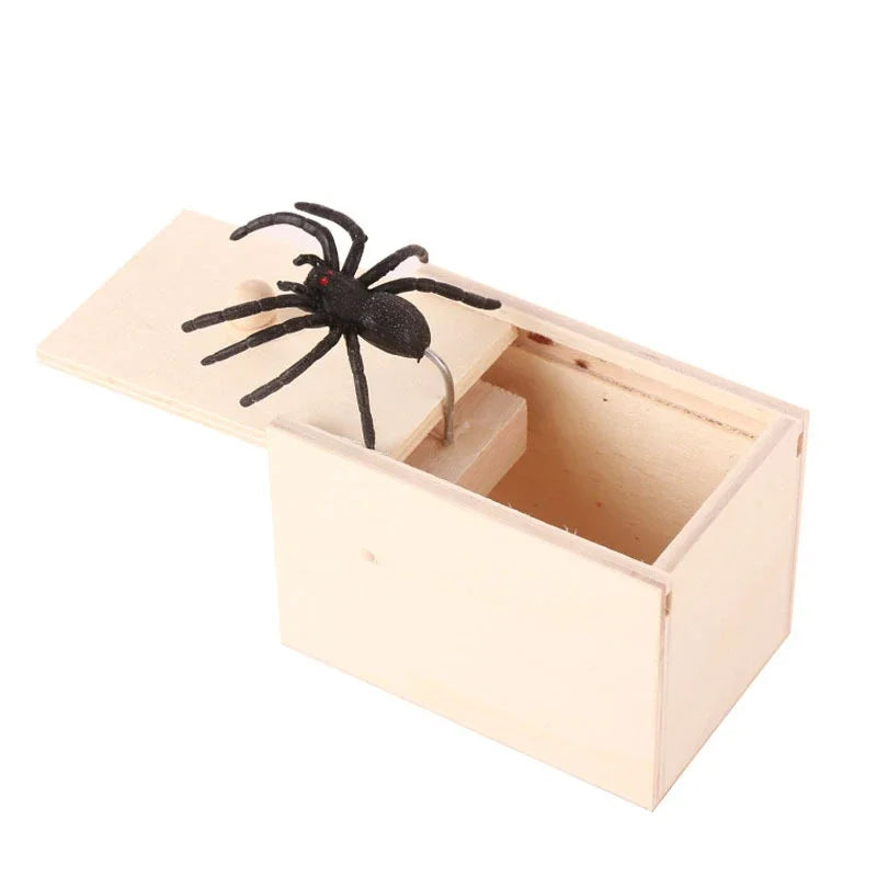 Fashion Trick Spider Funny Scare Box Prank Trick Friend Office Toy