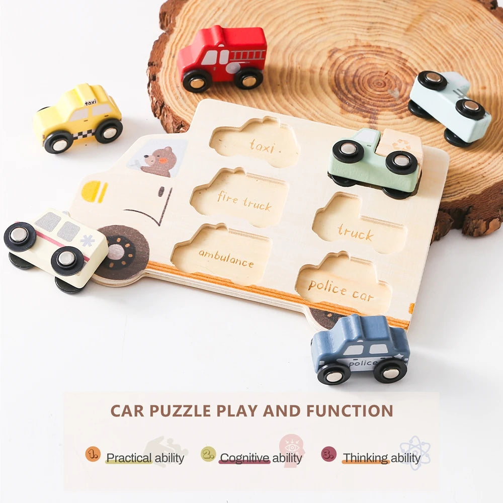 Kids Puzzles Wooden Baby Toy Montessori 3D Puzzle Toy for Babies