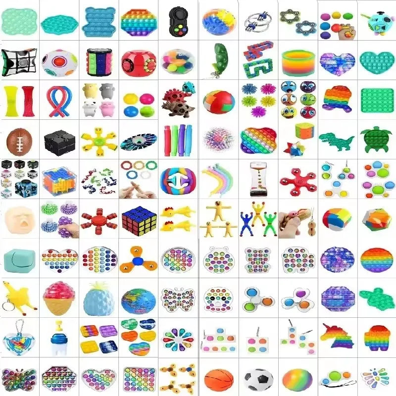 6-50pcs Random Fidget Toy Mystery Gifts Pack Surprise Box 300