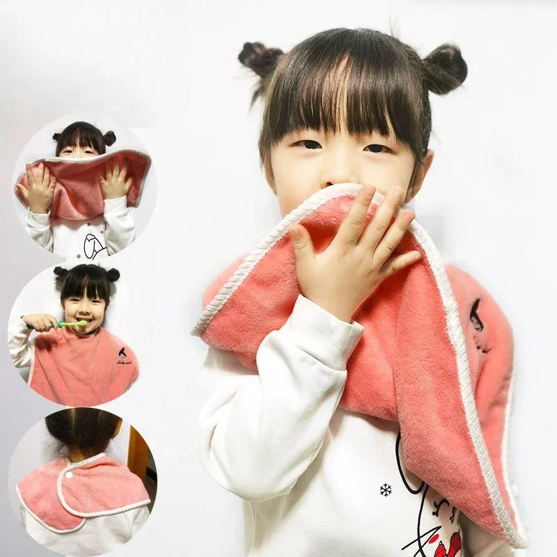 Baby Bibs Washing Face Towel Soft Salive Towel Boys Girls Learning