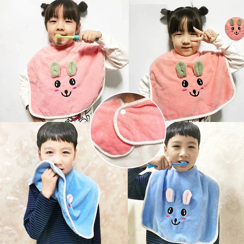 Baby Bibs Washing Face Towel Soft Salive Towel Boys Girls Learning