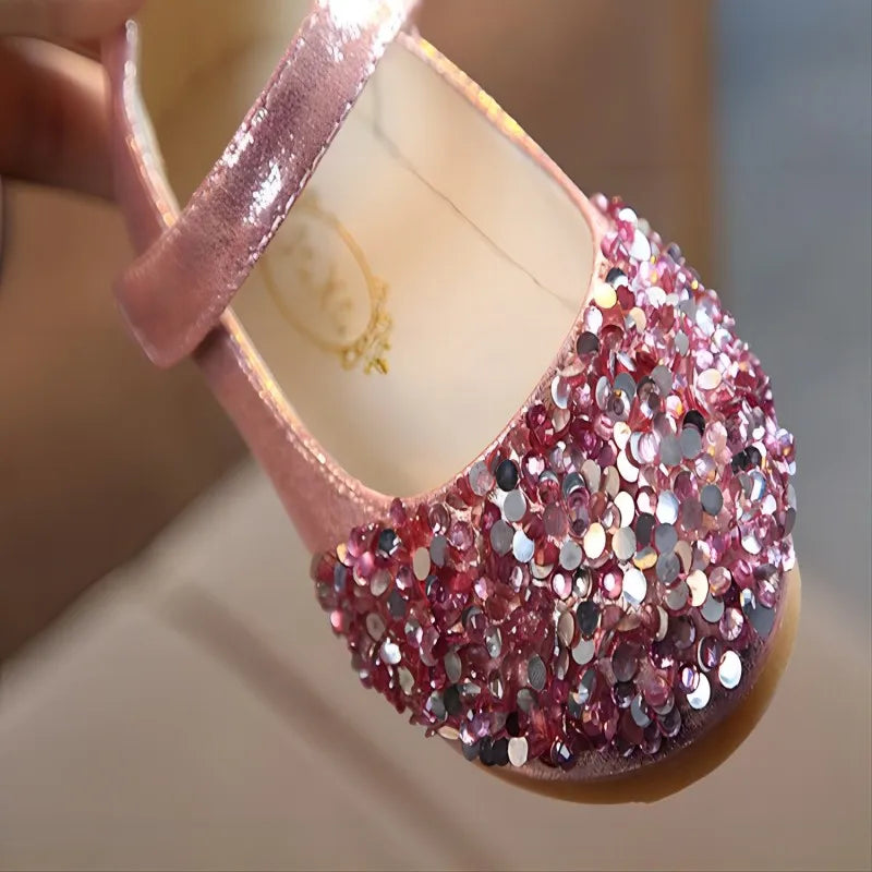 KushyShoo 2021 Spring Children Shoes Girls Princess Shoes Glitter
