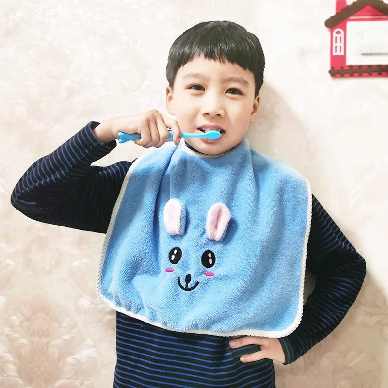 Baby Bibs Washing Face Towel Soft Salive Towel Boys Girls Learning