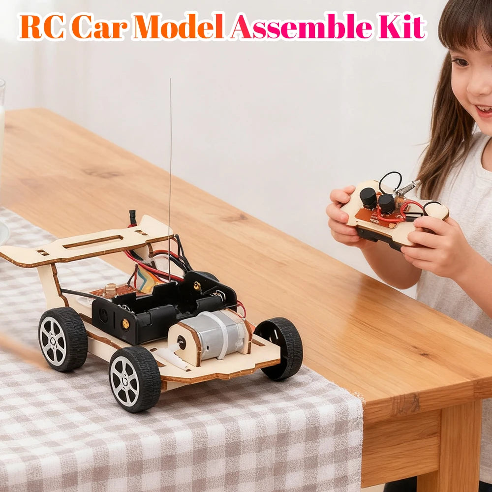 DIY RC Car Model Assemble Kit Mini Teaching Learning STEM Project