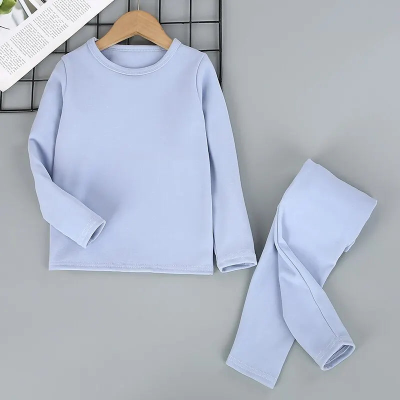 2-Piece Children's Thermal Underwear Suit Boys' Autumn Clothes