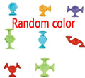 19 Pcs Suckers Assembled Toy Funny Silicone Block Model Construction