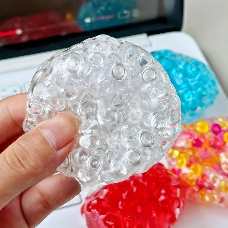 Squishy Balls Ice Beads Squeeze Toy Super Soft Mochi Fidget Toy Slow