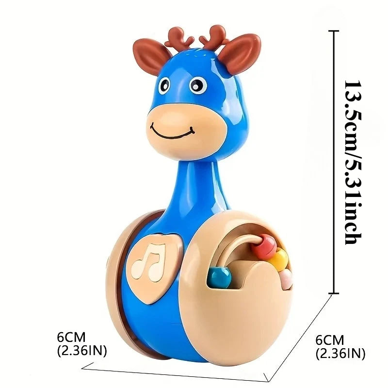 Roly Poly Baby Toy 6 to 12 Months, Tumbler Wobbler Toy for Infant Boy