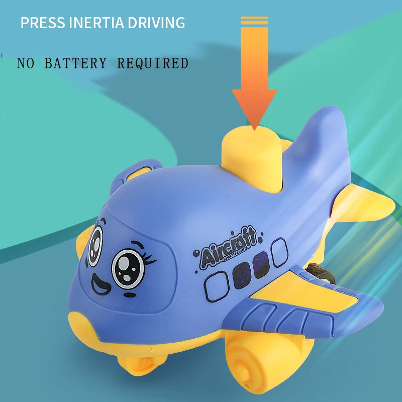 Press and Go aircraft Toy for Toddlers 1-3, Baby Animal Racing Cars,
