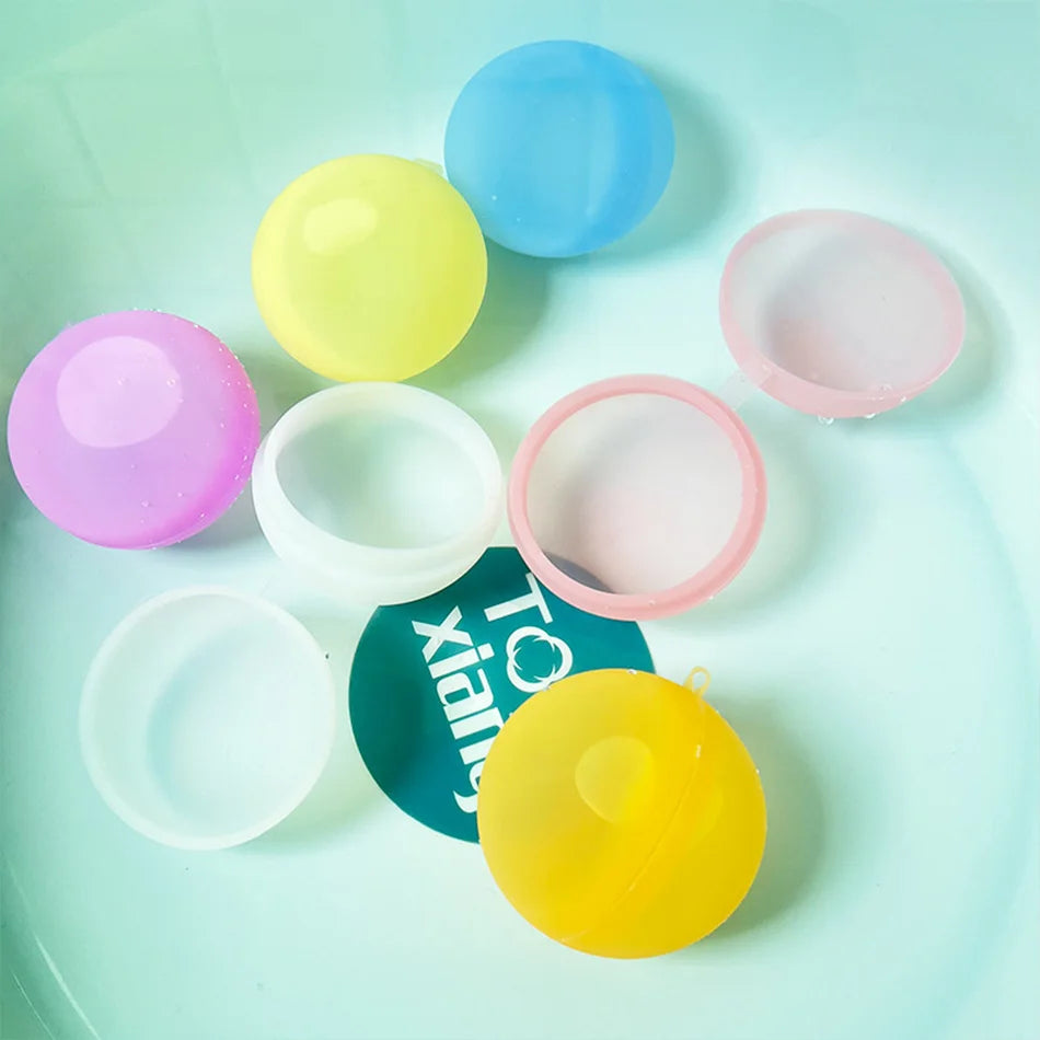 Reusable Water Balloons, Refillable Quick Fill Colorful Water Splash