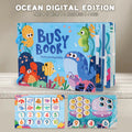 Montessori Scene Stickers DIY Hand-on Puzzle Reusable Books Cartoon