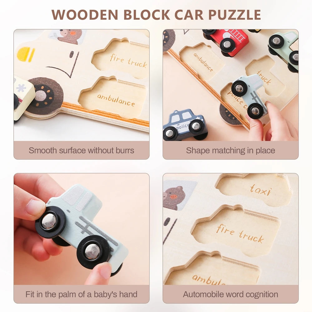 Kids Puzzles Wooden Baby Toy Montessori 3D Puzzle Toy for Babies