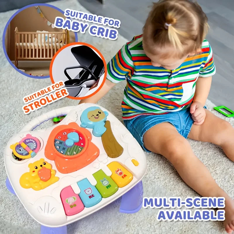 Baby Multifunctional Game Table Animal Sound Learning Piano Keys