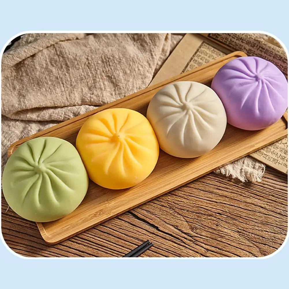 Colorful Dumpling Squishes Stress Balls Fidget Sensory Toy Simulation