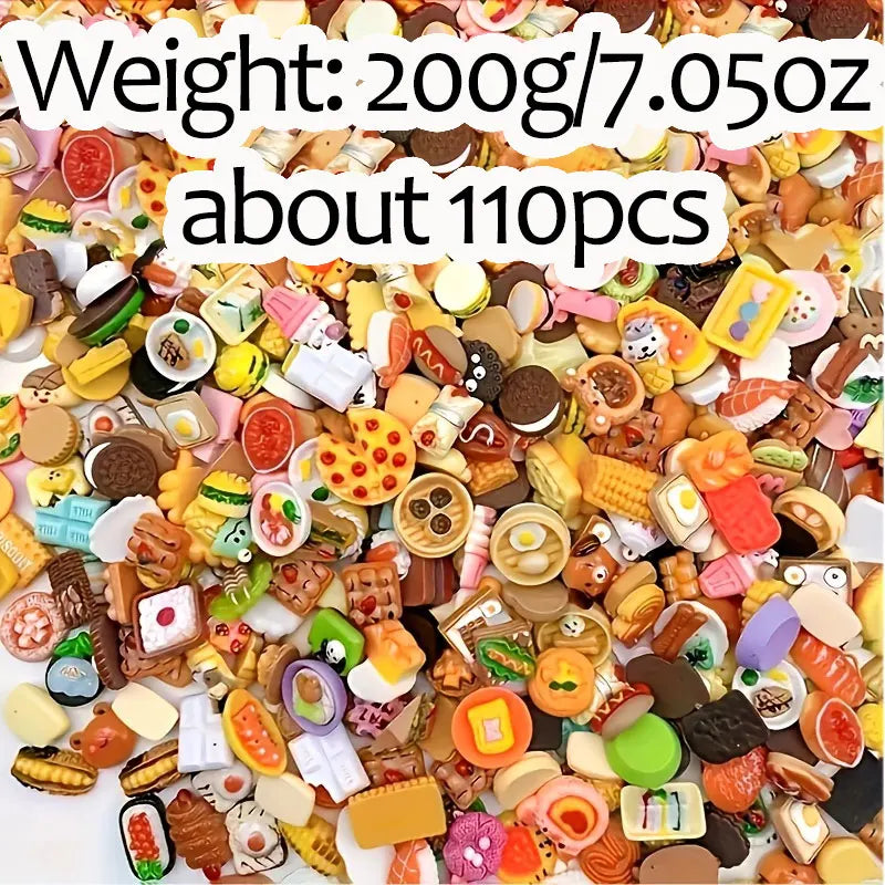 Miniature Food Toy Mixed Resin Food Dolls Kitchen Pretend Toy