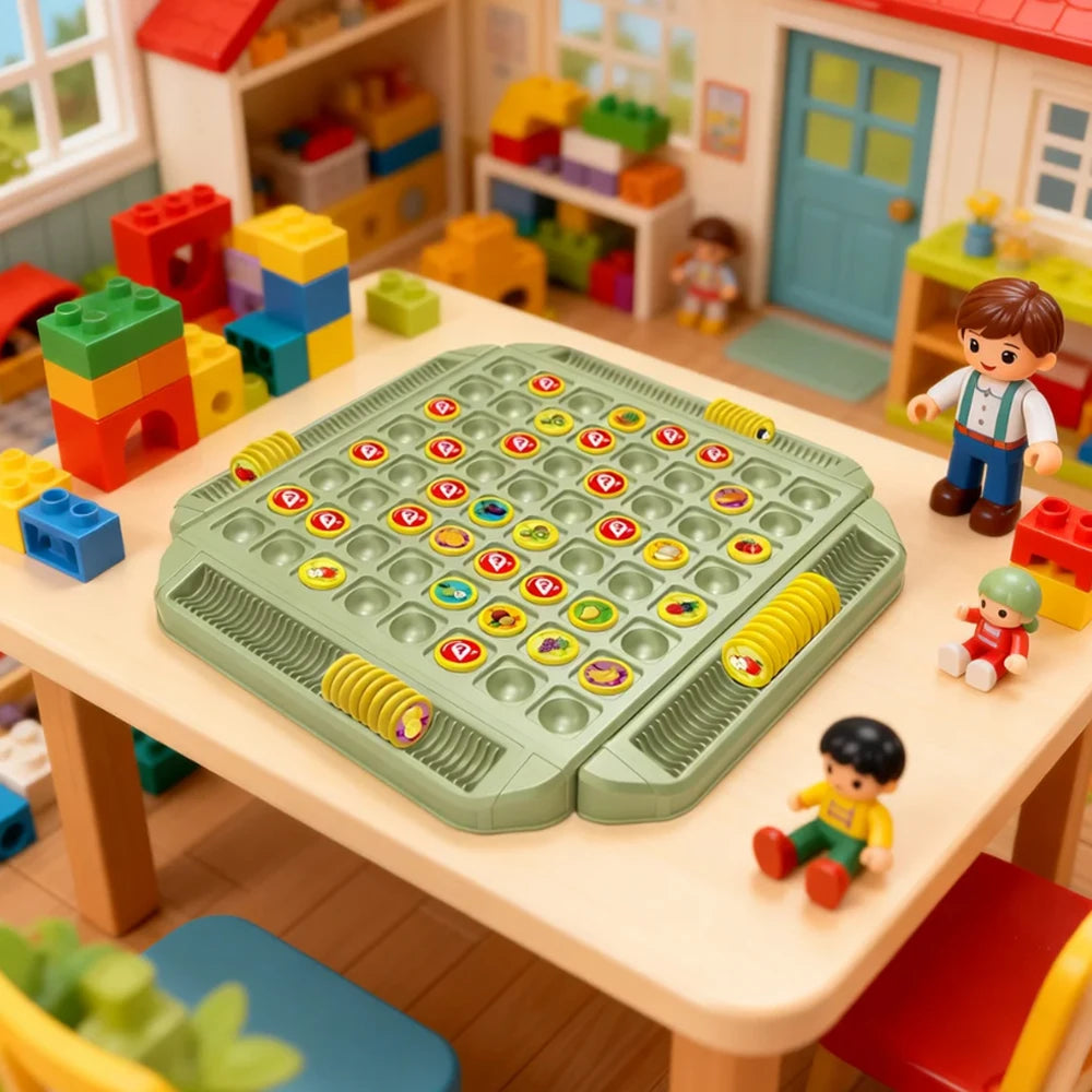 Fun Fruit Flip Game Baby Memory Logic Thinking Training Multi Player