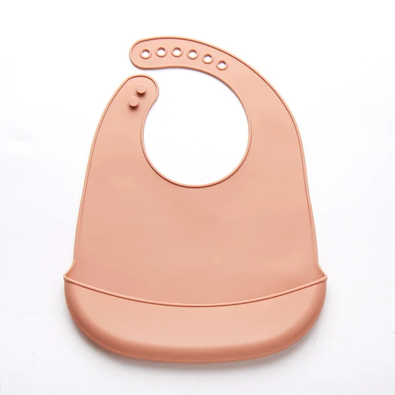 Baby Bib Adjustable Waterproof Bibs Babies Soft Edible Silicone