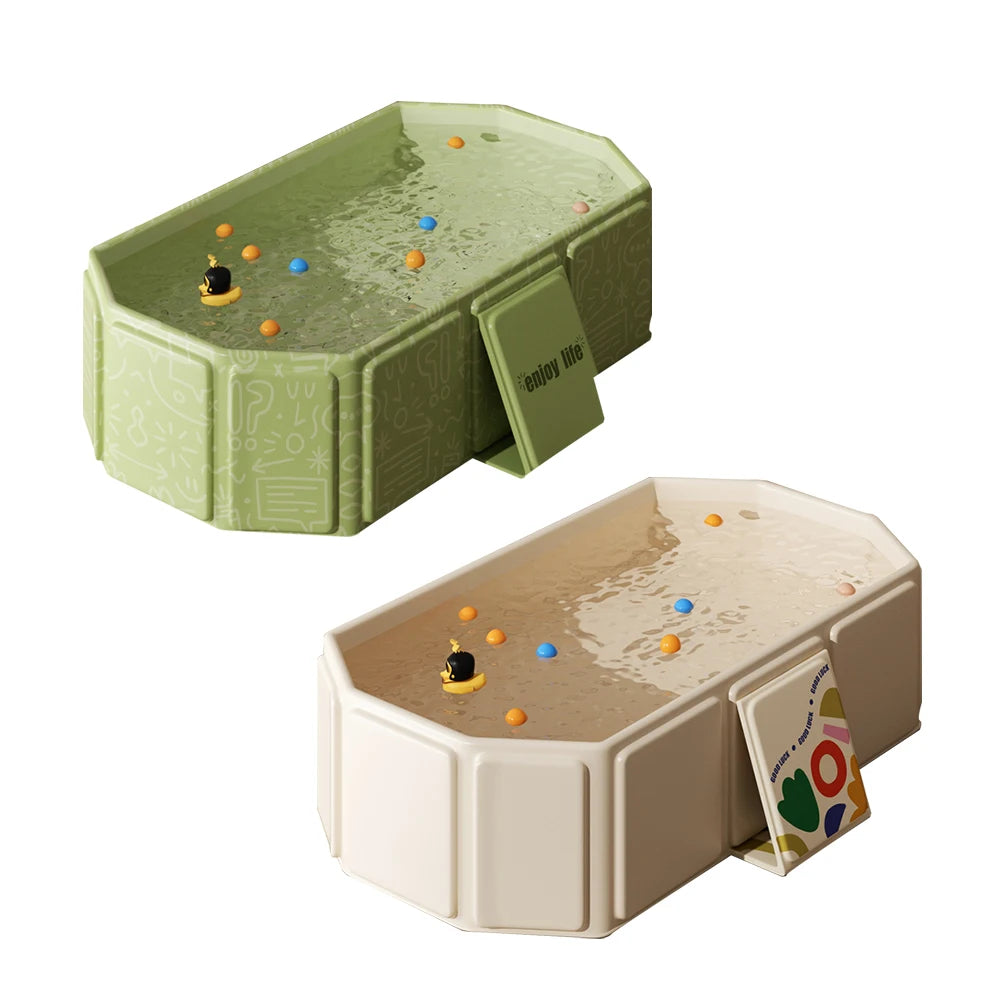 Baby Bath Basin Foldable Bath Basin Easy To Store Simple Bathtub