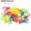 Children's 10Pcs/Set Kawaii Simulation Rubber Goldfish Baby Bath