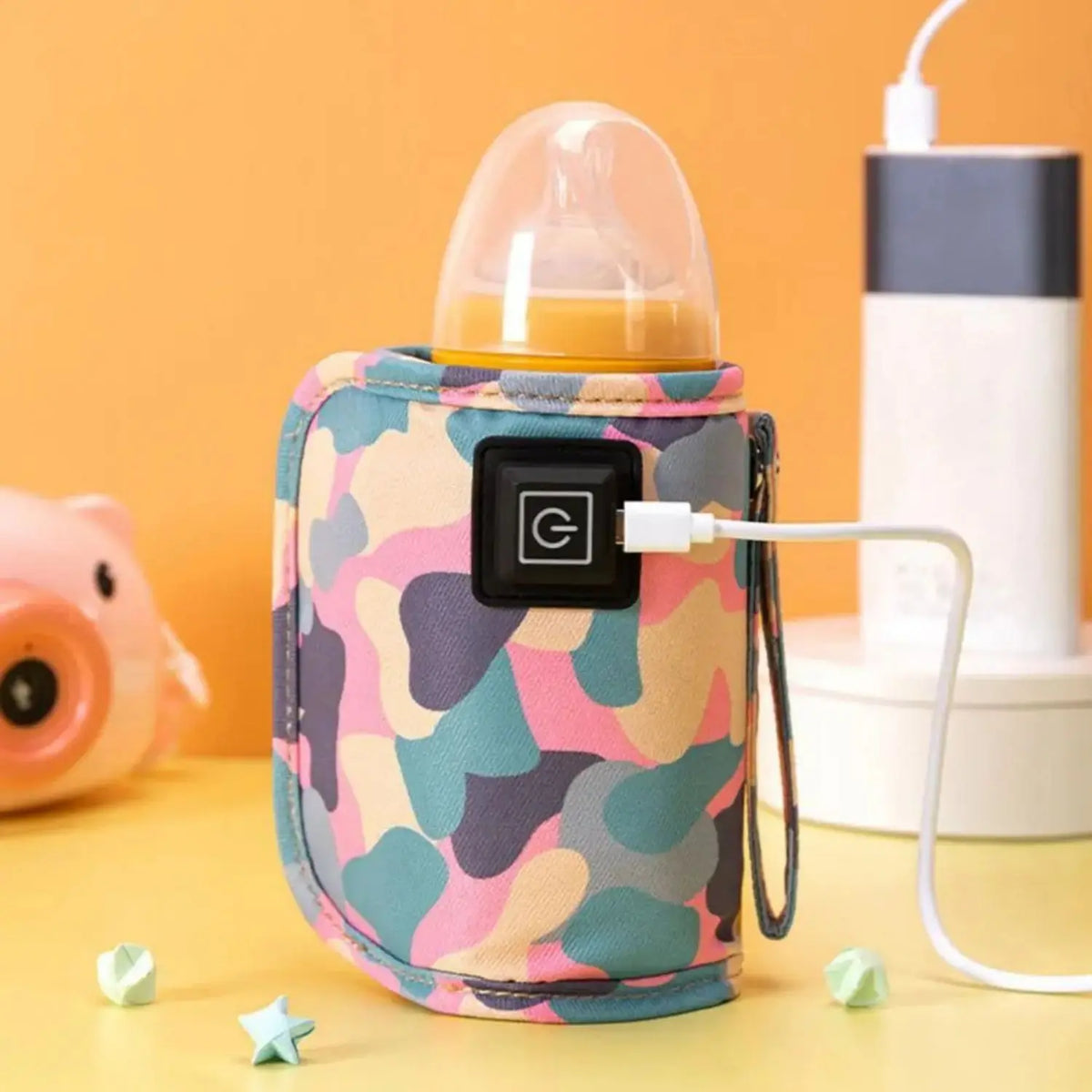 USB Milk Water Warmer Travel Stroller Insulated Bag Baby Nursing Bottle