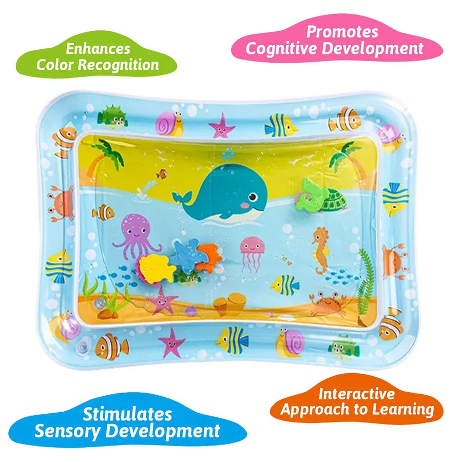 Baby Water Play Mat Inflatable Cushion PVC Infant Tummy Time Toddler